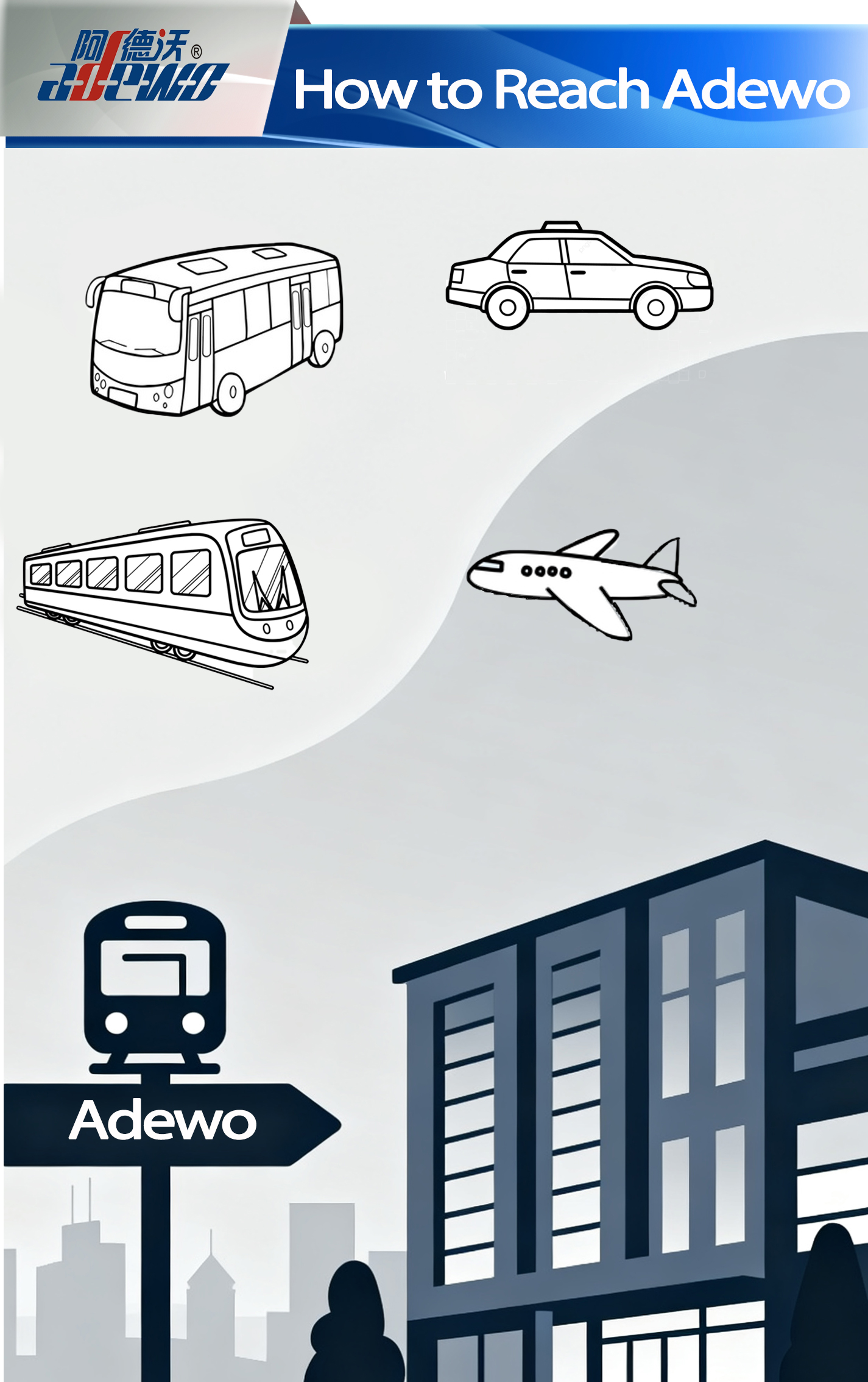 Làm thế nào để đến được Adewo?