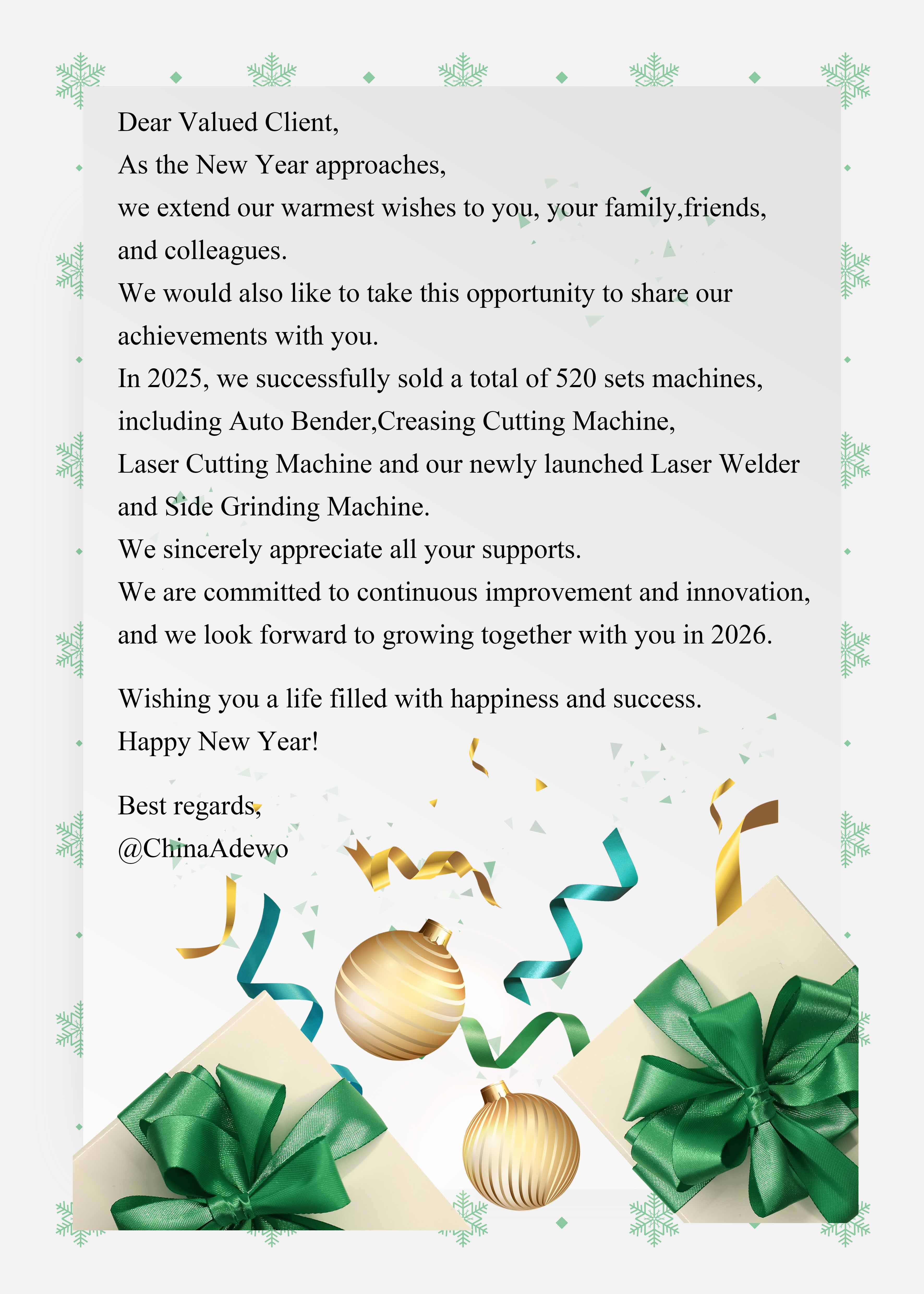 Chúc bạn một năm thành công nữa