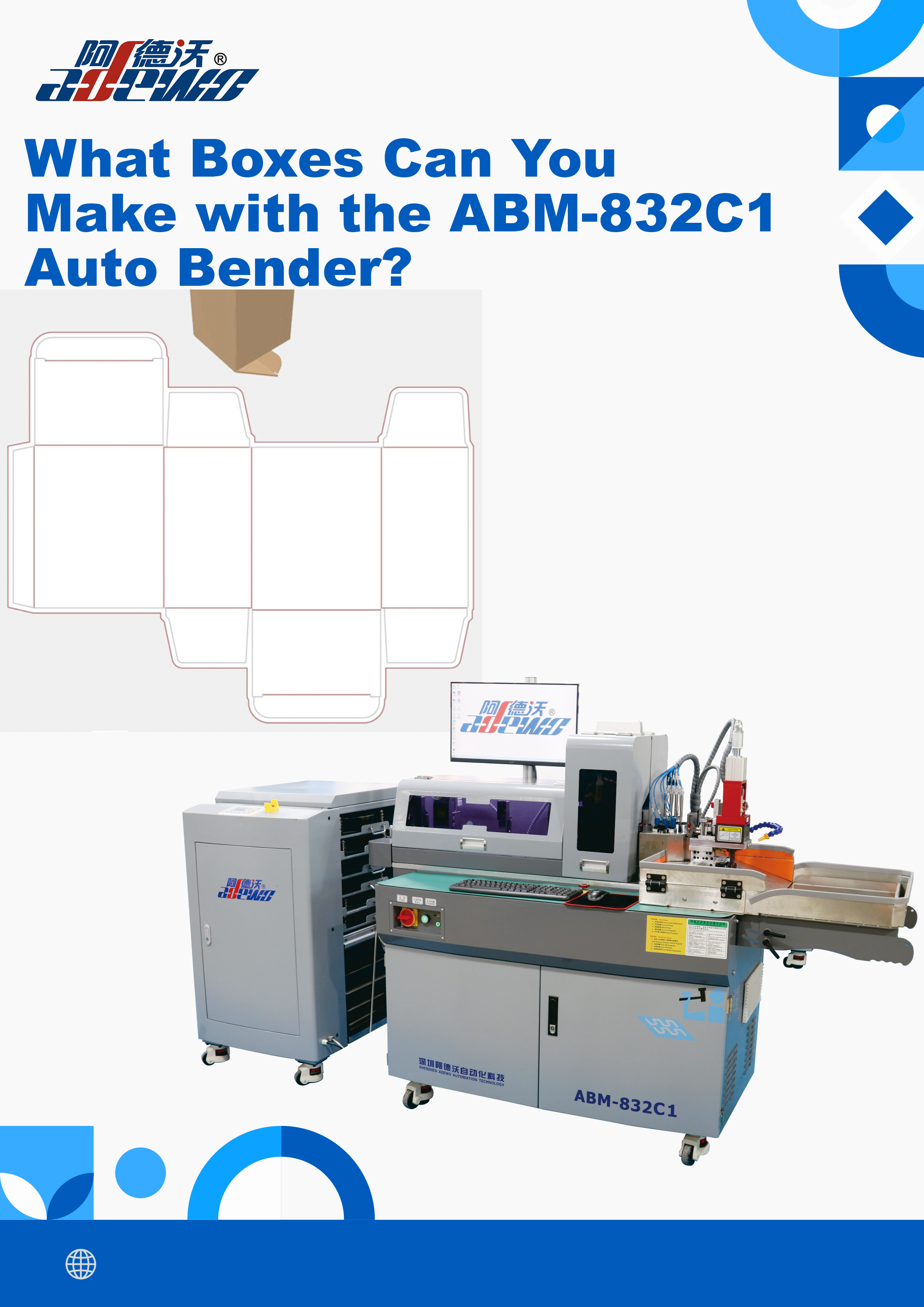 Bạn có thể làm những hộp gì với Máy uốn tự động ABM-832C1?