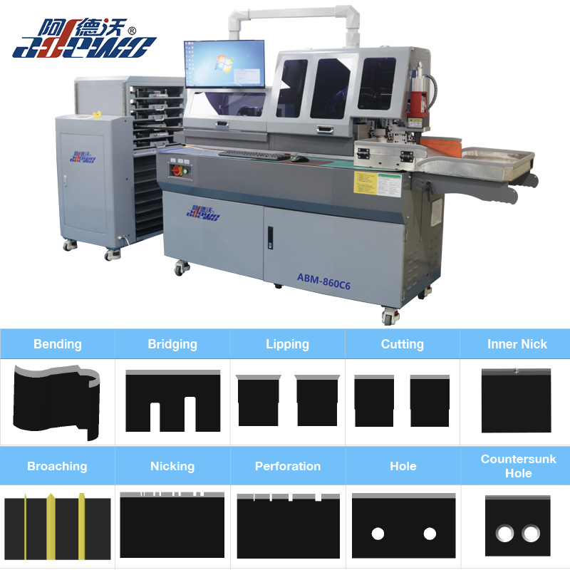 Vỉ die cắt khuôn tự động uốn cong với lỗ hổng queesunk